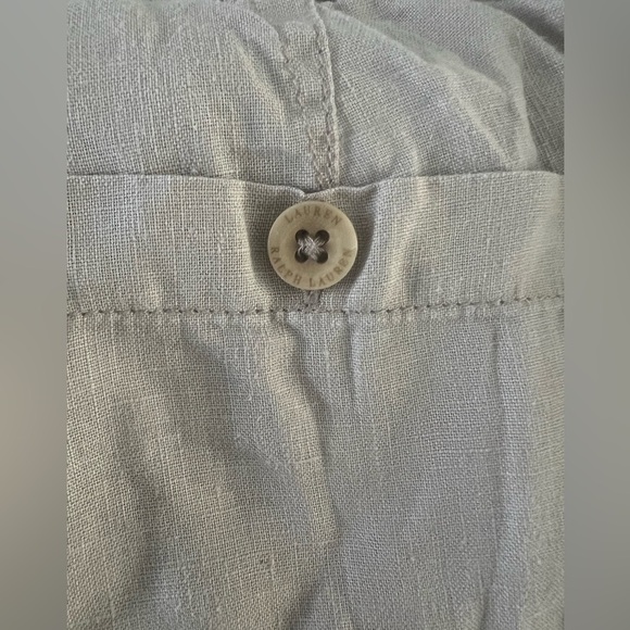 Lauren Ralph Lauren Plus Size LINEN WIDE -LEG PANTS WOMEN 14 - Picture 5 of 13